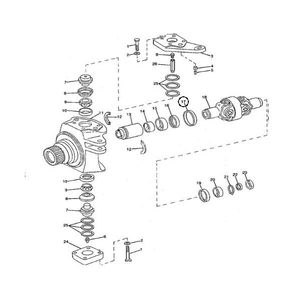 PON1721 Uszczelniacz wału napędowego