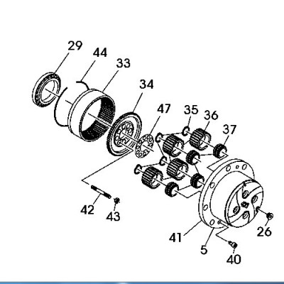 Łożysko satelity New Holland LM410, LM420, LM425, LM430, LM435 lm Manitou MLT730, MLT731, MLT732 mt claas scorpio 229575