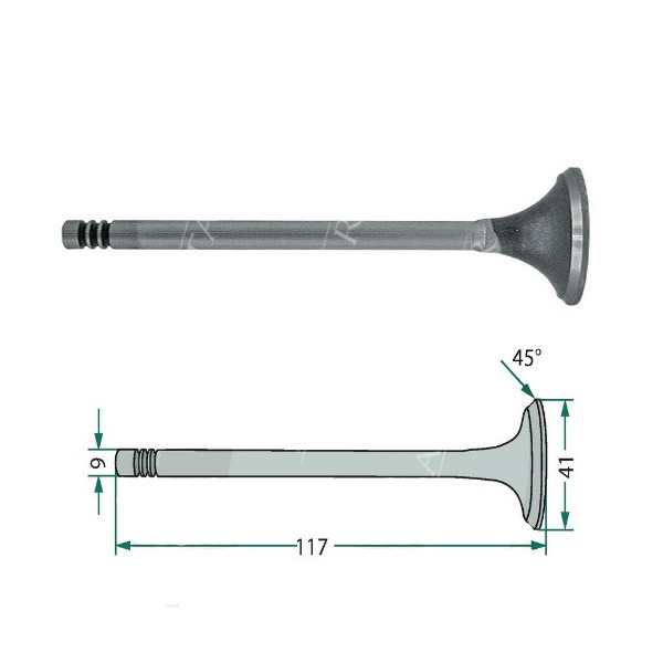 F183200210080 7701006369 Zawór ssący Renault -12 -14 -32 -34 -4S Ceres 320 340 75 85 95 Cergos 330 340 350 Ergos 105 85 95