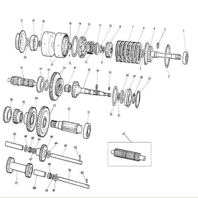 Pierścień zapinany wałka 1754402M1 81816217 C5NN7A448B Massey Ferguson 40 5 50B Mk11 50D 50E