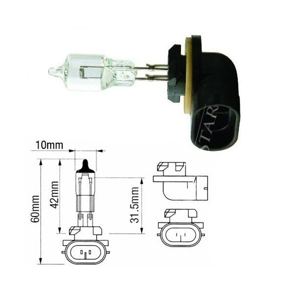 ELE1603 Żarówka 12V 50W