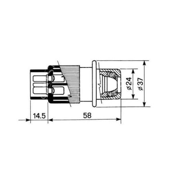 Wtyczka 3-biegunowa 1-40-171-022, 1533899C1 3713360M1, 3760032M1