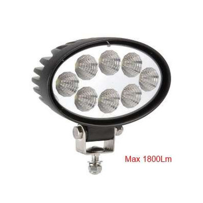 Lampa robocza halogen LED owal 1800Lm John Deere 6820 6920 6930 6630 6150r case maxxum jx puma fendt massey ferguson landini jcb