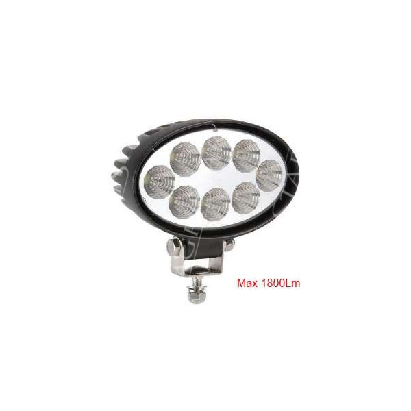 Lampa robocza halogen LED owal 1800Lm John Deere 6820 6920 6930 6630 6150r case maxxum jx puma fendt massey ferguson landini jcb
