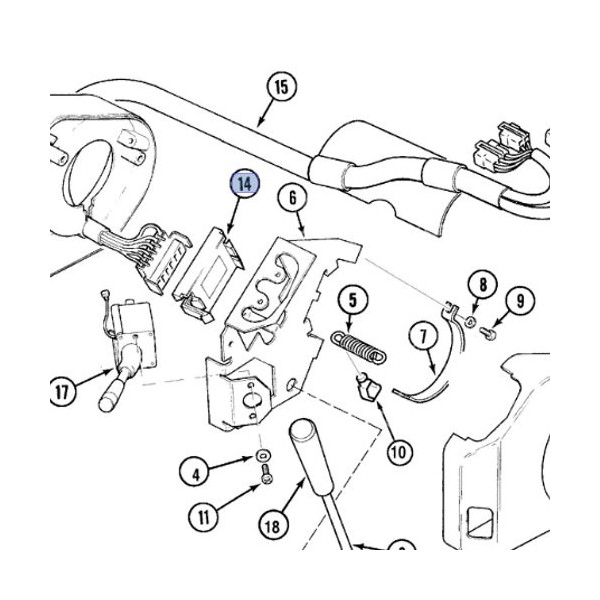 Przekaźnik Przełącznik kostka rewersu elobau Case Maxxum5230, 5120, 5130, 5140, 5150, 5220, 5240 MX150, MX170